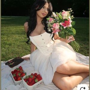 ReineOff Shoulder Tulle Skirt Mini Dress in Ivory
